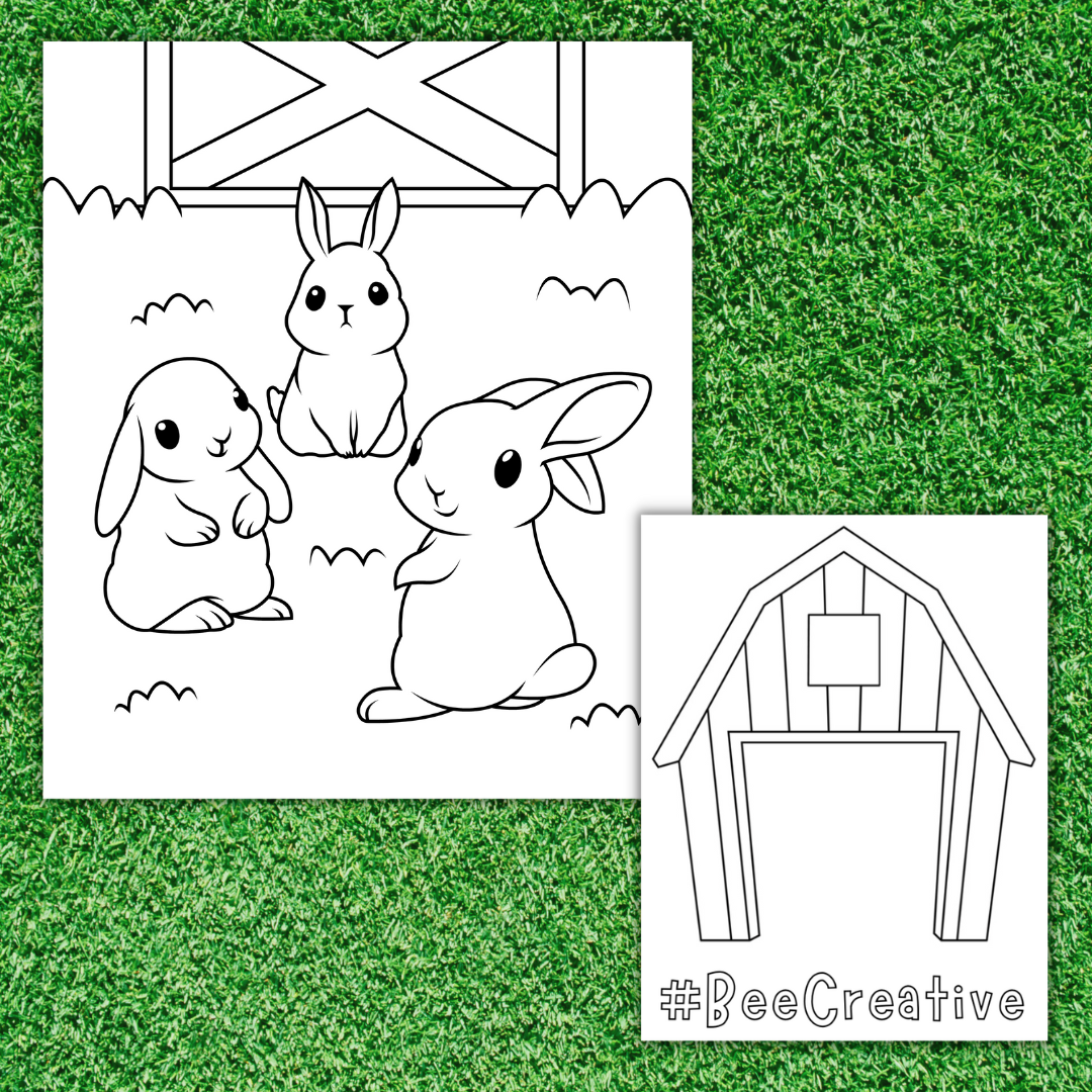BEE Creative: On the Farm Coloring Book