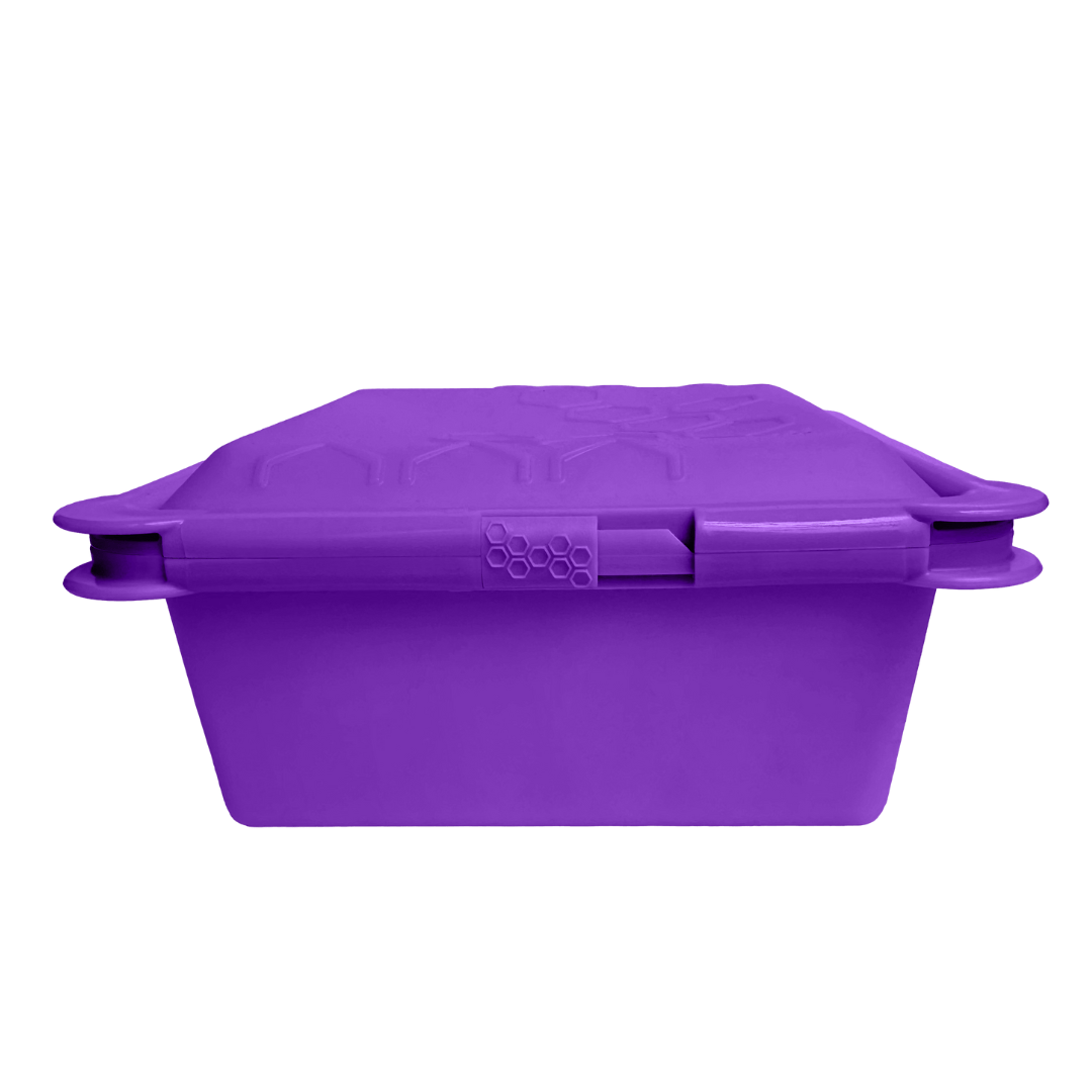 SoftShell XL Snap-Close Silicone Food Storage Container - Big Bee, Little Bee