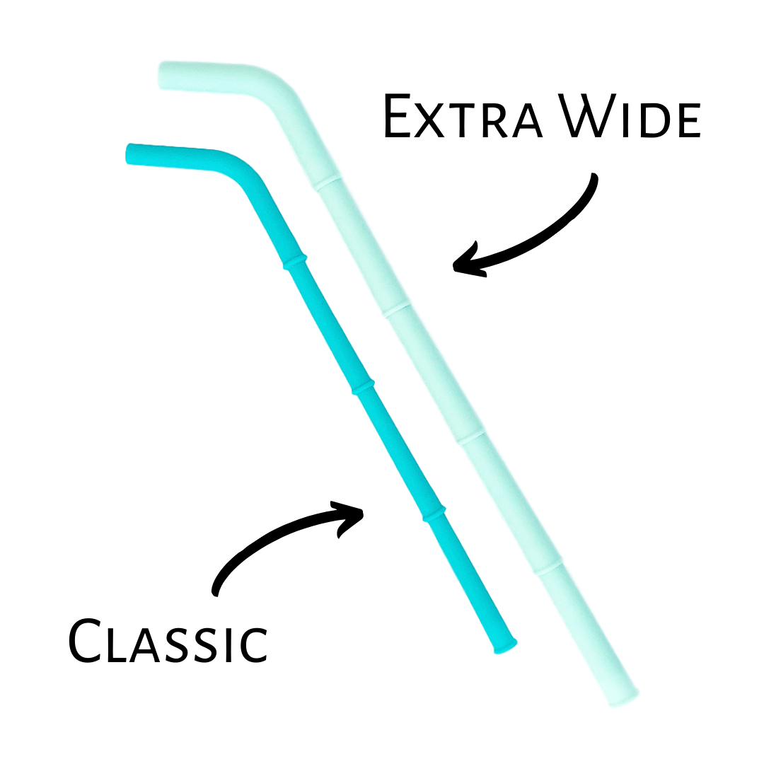 Small 10 Reusable Silicone Straws