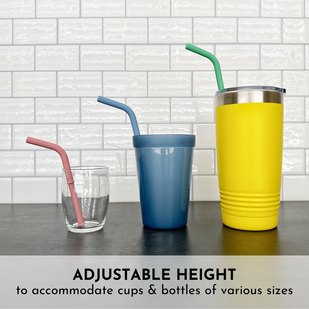 Big Bee, Little Bee Build-A-Straw Reusable Silicone Straws (Extra