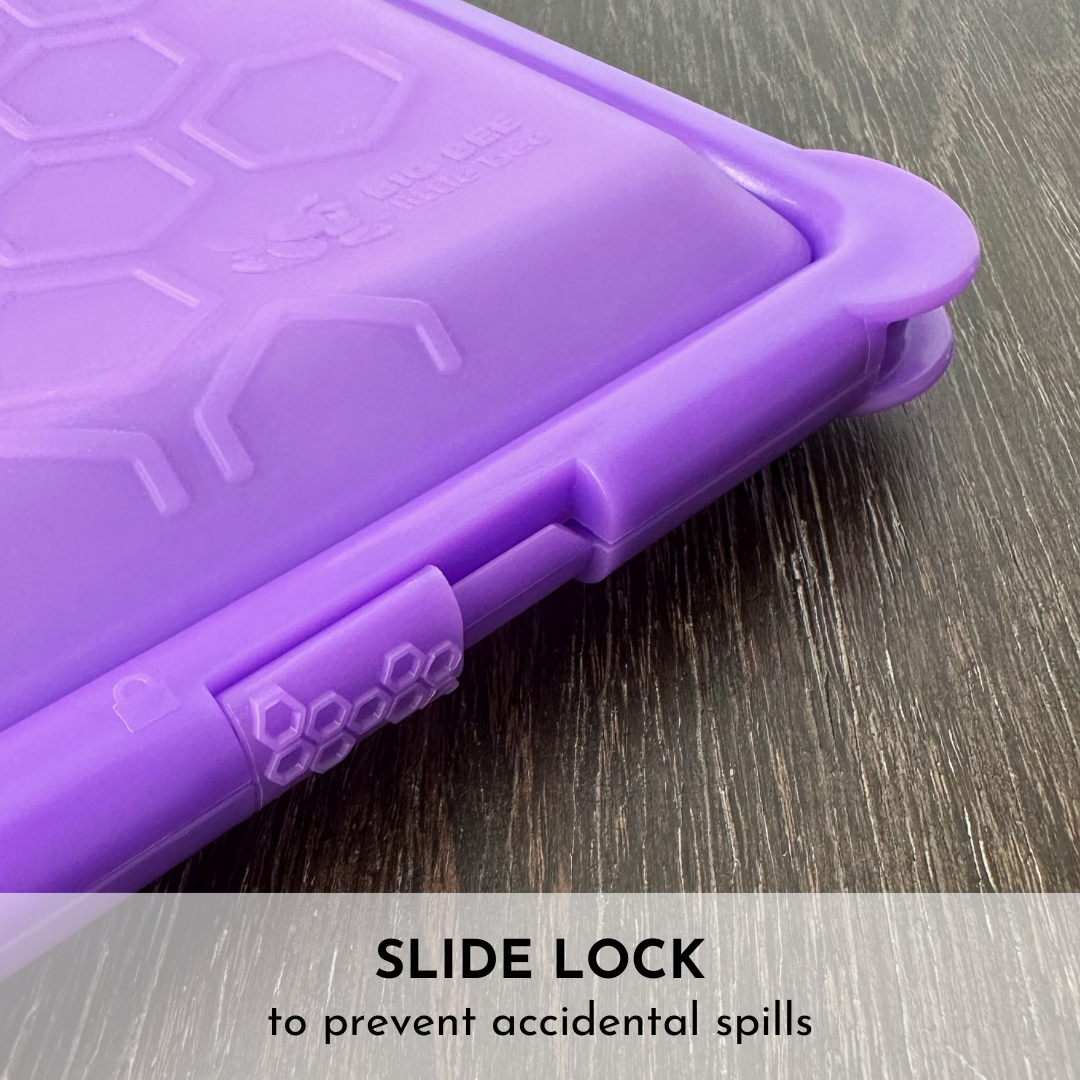 SoftShell Snap-Close Silicone Food Storage Container – Big Bee, Little Bee