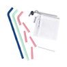 Big Bee, Little Bee Build-A-Straw Build-A-Straw Reusable Silicone Straws Family Pack: Extra Wide Size